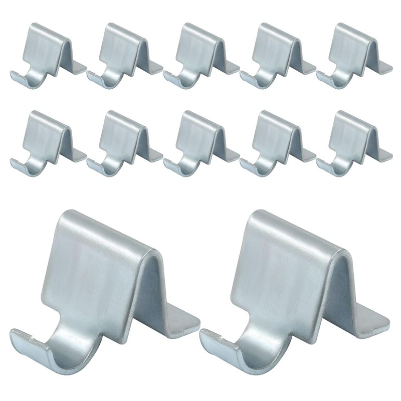 Moicstiy 12Pcs Cabinet Shelf Clips, Shelving Brackets Clips, Shelf Support