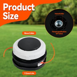 AH1530 Trimmer Head for EGO 15-Inch String Trimmer Models ST1500XY ST1502SA ST1502XY ST1504SF, Clockwise, White Black (1)