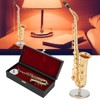 Saxophone Ornaments Miniature Decoration Mini Musical Instrument Model Gift Craft