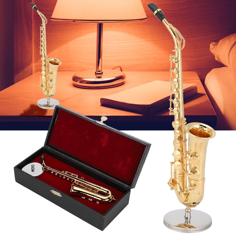 Saxophone Ornaments Miniature Decoration Mini Musical Instrument Model Gift Craft