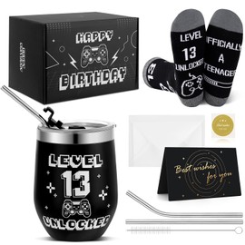 saerryor 13th Birthday Gifts for Boys,4 Pcs Funny Gift for 13th Teenage Boys