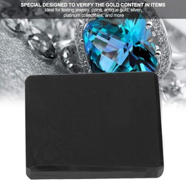 Betued Gold Touchstone, Testing Tools, Silver Acid Testing Tool Set, Platinum Gold C Precious Metal Test Stone Size Portable Gold Test Stone (Acid Testing Water Not Included)