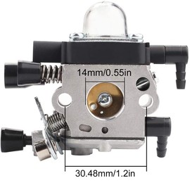 ZAMDOE Carburetor Air Filter Spark Plug for Stihl MM55 MM55C Tiller Replace for Zama C1Q-S202A C1Q-S202 Carb Replaces 4601-120-0600 with Gasket Fuel Filter Tune Up Kit
