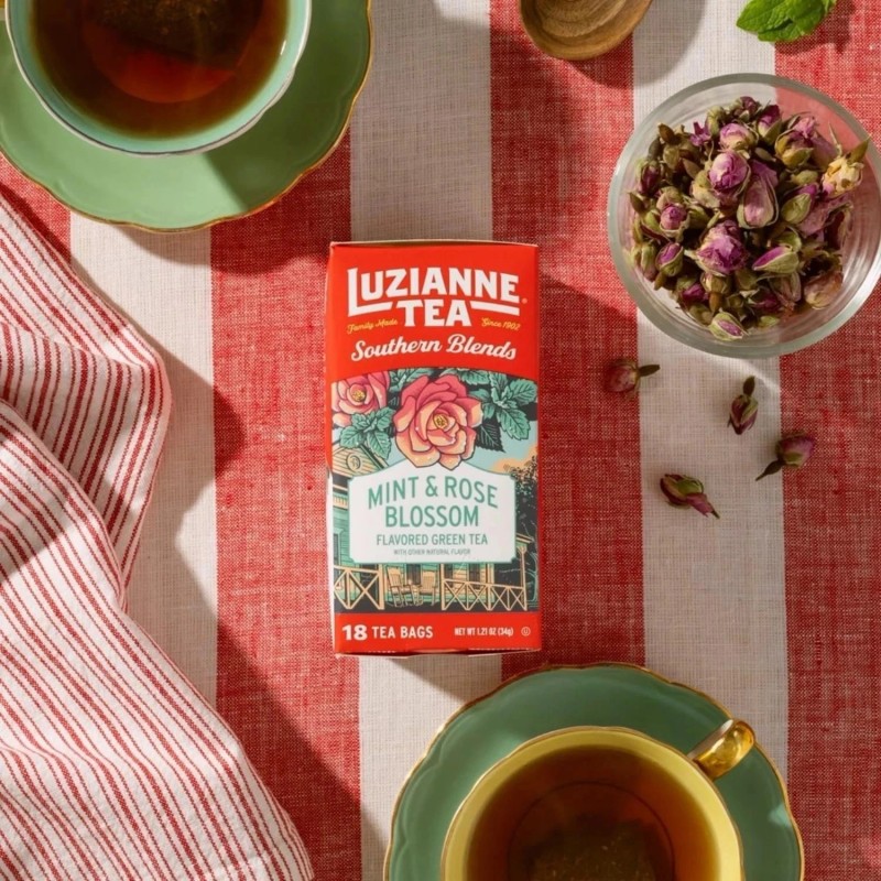 Luzianne 2X Luzianne Southern Blends Mint & Rose Flavored Herbal