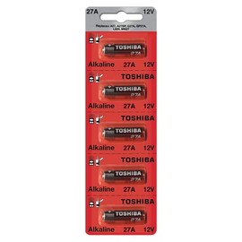 Toshiba Alkaline 27A GP27A MN27 A27BP 12 Volt Battery (5 Batteries)