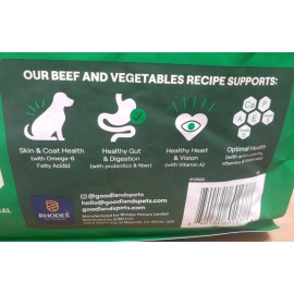 NO 2CT: GOODLANDS by: Rhodes Pet Science BEEF/VEGTS PROBIOTICS VITAMINS MINERAL 6LB
