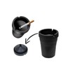 EVENU Smokeless Ashtray, 4.5 x 3.5 inches, Black