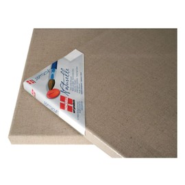 Honsell Naturelle 18220 Stretcher Frame 100% Pure Linen with Closed Fabric Structure Approx. 20 x 20 cm Backed on Pine Wood Profile