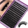 FOINEMYED Fluffy Lash Clusters 100D Thick Lash Clusters 12-22mm Long