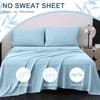 Viviland Cooling Queen Sheets, Bamboo Viscose with Elastic Corner Straps,