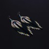 Long Beaded Dangle Earrings – Boho Native Handmade Seed Bead