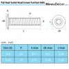1/4-20 x 3 Flat Head Socket Head Screw Furniture Bolts