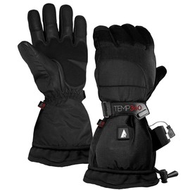 Temp360 Men's 5V Heated Snow Gloves Black (M)