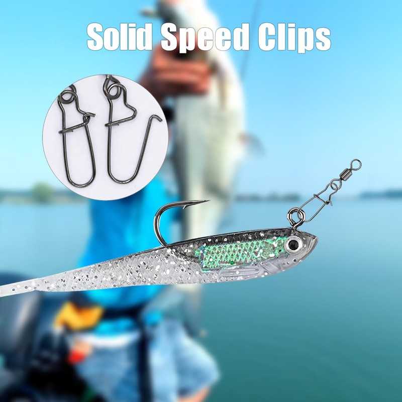 Craftsboys Fishing Speed Clips, Stainless Steel Quick Change Swivel Snap