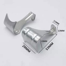 50 Pieces Picture Rail Shape Hooks No Nail Iron Heavy Duty Picture Hangers Shape Hooks for Kitchen Bedroom Office