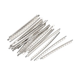 MECCANIXITY Acoustic Guitar Fret Wire Guitar Fretboard 20 Fret 2.2mm Silver Tone for Guitar Fingerboard Replacement, Pack of 20