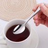 SBOMHS Espresso Spoon Small 14 cm Coffee Spoon Set Silver