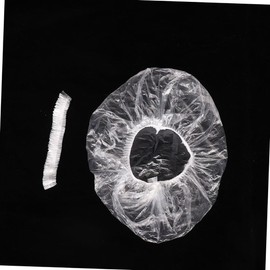 Disposable vinyl shower cap, dyed hair, salon hygiene cap, transparent / 일회용 비닐 샤워캡 염색 헤어 미용실 위생 모자 투명