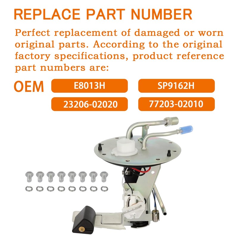 LEMYEF E8013H, SP9162H Electric Fuel Pump Module Assembly w/Sending Unit