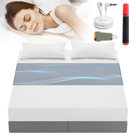 Grounding Bed Sheet, Grounding sheet, Grounding Bed Sheet With 10% Silver Fiber & 90% Organic Cotton, Natural Wellness And Healthy Earth Energy Mat (Gray 153 * 203)