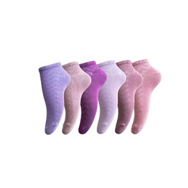 ARG Bamboo Ankle Socks, 6 Pairs, Women's Trainer Socks, Low Cut, Breathable, UK 4-7 (UK, Alpha, One Size, Regular, Regular, Standard, MULTI-COLOR)