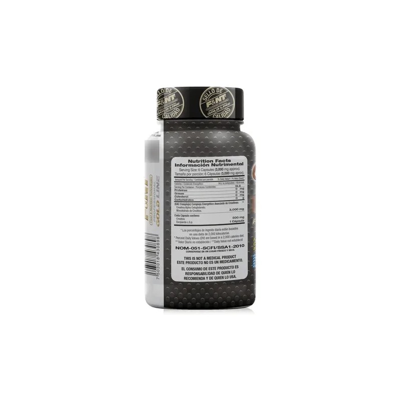 Creatina Pura Capsulas 500 Mg 100 Caps Fnt Gca