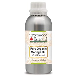 Greenwood Essential Pure Organic Moringa Oil (Moringa oleifera) Cold Pressed 630ml (21 oz)