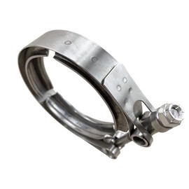 UHANBUT 2.5 Inch Car V Band Clamp, Automotive Exhaust Tube Clamps for Flange Kit, Stainless Steel V Band Clamp Replacement Accessories for Downpipes, Exhaust Systems (2.5", 1PC)