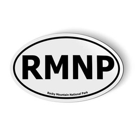 RMNP Rocky Mountain National Park Oval - Magnet for Car Fridge Locker - 3"