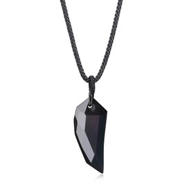 COAI Unisex Surfer Chain Sharpener Pendant Obsidian