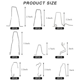 FSTURIOS 27PCS Bulb Retaining Spring Clips for H1/H3/H4/H7, Car Headlight Clamp Retainer Spring Clips, Universal Headlamp Clamp Dip Dipped Beam Bulb Holder Clips for SUV Sedan Truck