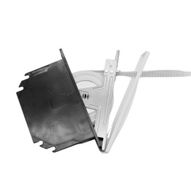 DOJA Barcelona Roller Shutter Belt Winder Flush-Mounted 20 mm Blind Tape White Polyamide Cover Plate Blind Tape Shovel Roller Shutter Belt Winder with Cover Plate