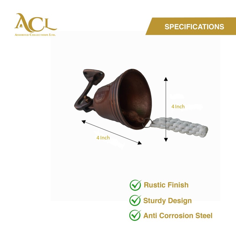 ACL Bar Accessories for Home Pub Hand Bell – Wall