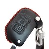 Genuine Leather Flip Key Fob Cover Case Protector for Jeep