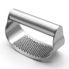SUPARO Garlic Press Rocker Stainless Steel, Fruit Crusher with Comfortable