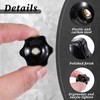 Pack of 8 Star Grip Nuts M6, Star Nuts, Star