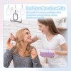 6 Pcs Clear Figures Display Bag with Keychain Zipper Clear