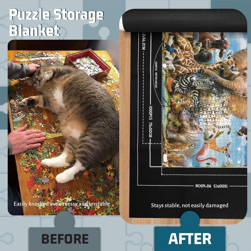 Puzzle Mat 500 1000 1500 Pieces Puzzle Mat Roll Puzzle