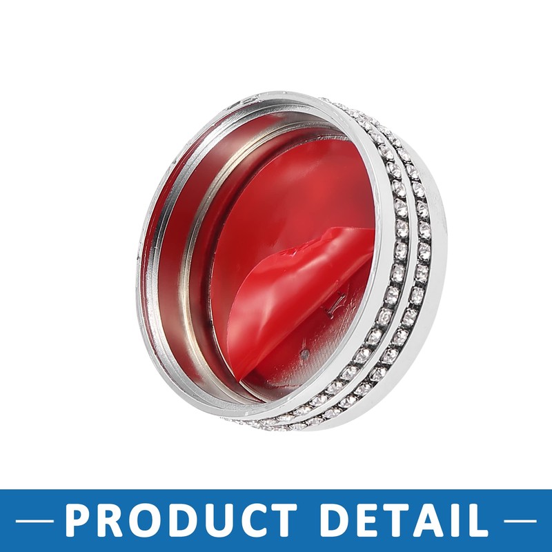 A ABSOPRO Car Bling Multimedia Knob Cover Interior Trim Decals