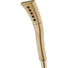 Delta Faucet Single-Setting H2Okinetic Hand Held Shower, Gold Handheld Shower Head, Shower Wand, Hand Shower, Handheld Shower, Detachable Shower Head, Lumicoat Champagne Bronze 59421-CZ-PR-PK