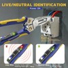 haisstronica 9-in-1 Rechargeable Wire Stripper with NCV Voltage Tester, 10-18