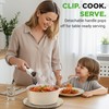 NutriChef 18-Piece Ceramic Cookware Set with Detachable Handles, Non Stick