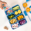 Divided Snack Serving Tray with Lid and Handle Travel Snackle