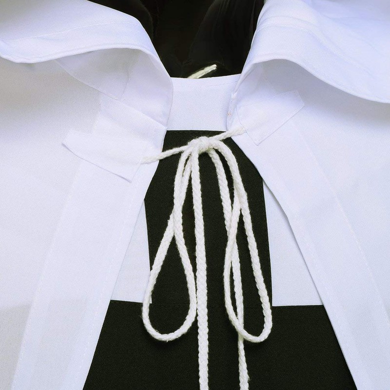 BLESSUME Medieval Knights Templar Hospitaller Hooded Cape (White 2)