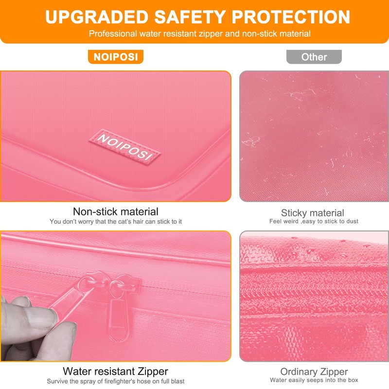 Document Organizer with 5200℉ Heat Insulated, 16.1"x11.4"x4.3" Waterproof and Fireproof
