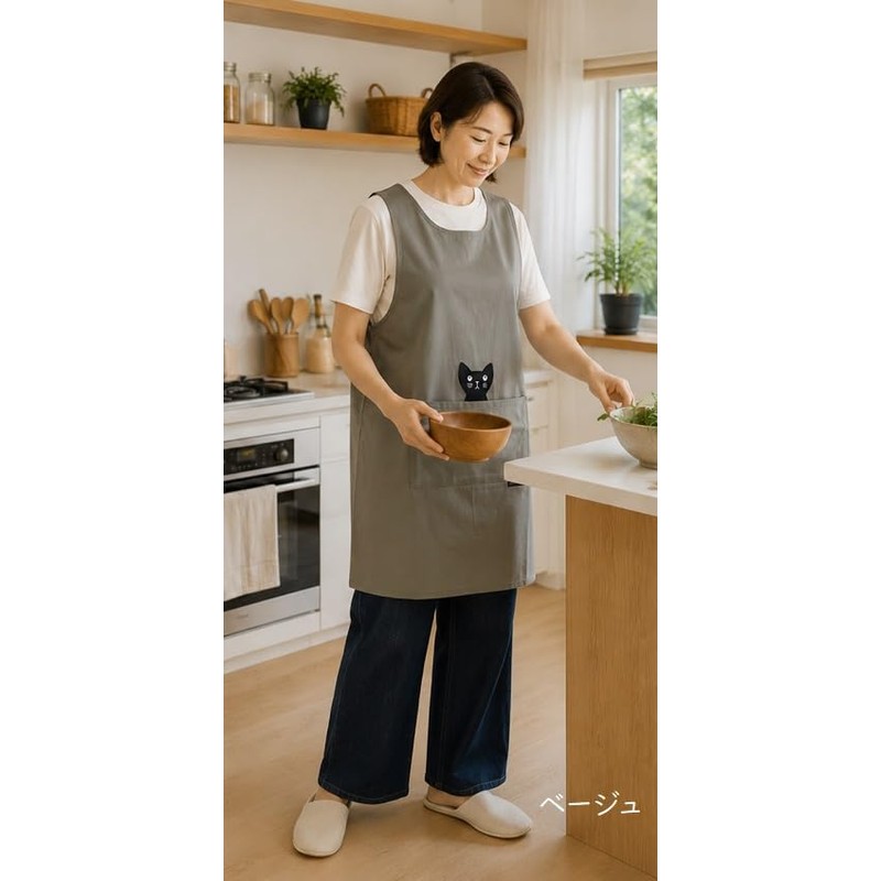 ATSUKO MATANO 28301 Cute Apron with Pockets, Popular Brand Apron,