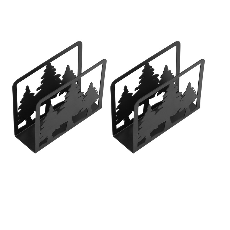 2pcs Tree Napkin Holder Hollow Out Tree Pattern Thickened Nonslip