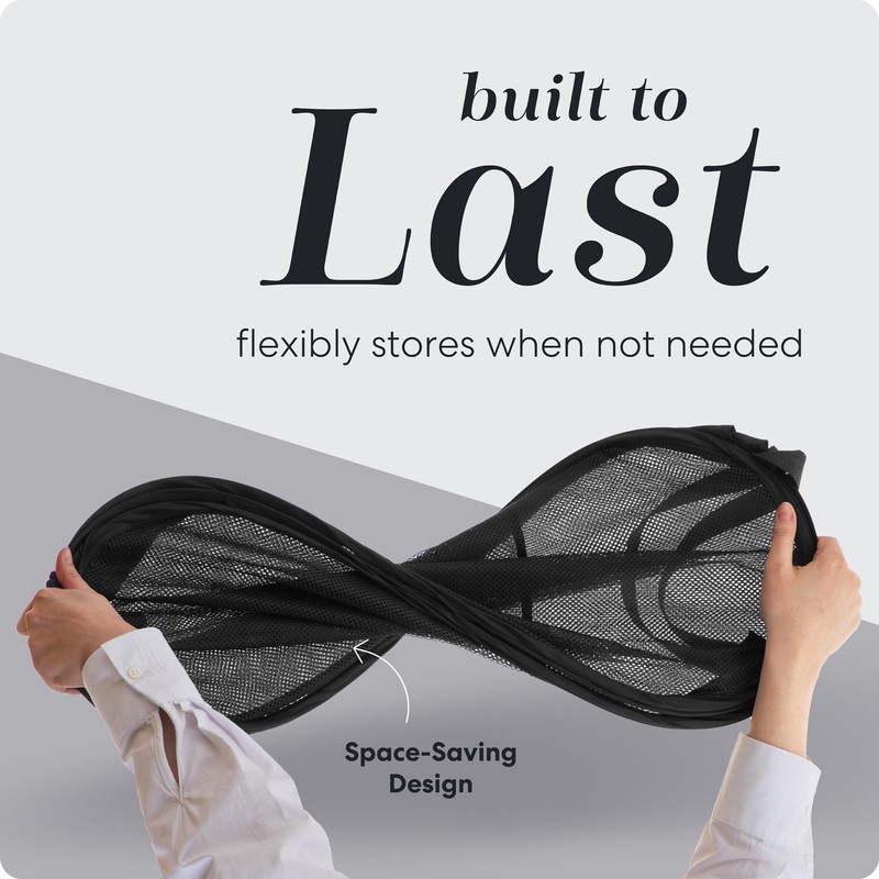 Handy Laundry Collapsible Mesh Pop Up Hamper with Wide Opening