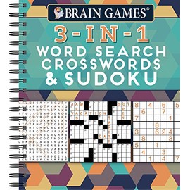 Brain Games - 3-In-1: Word Search, Crosswords & Sudoku (256 Pages)
