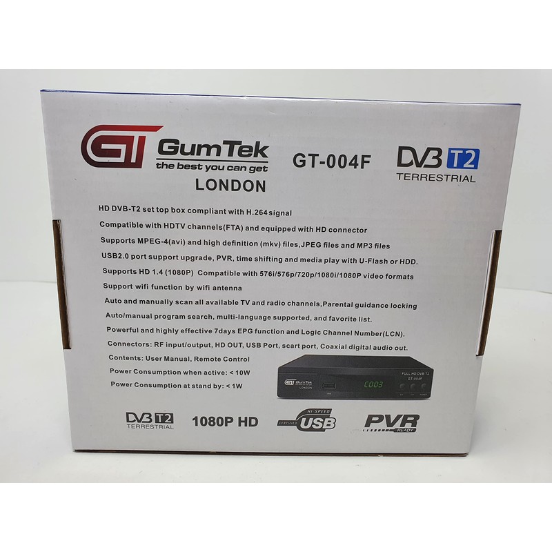 Full HD Freeview Set Top Box Digital TV Receiver with